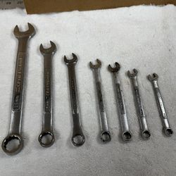 7 Craftsman Combination Wrenches METRIC V & VV 19, 15, 13, 11, 10, 9, 8 mm Forged in USA GREAT COND  Pick up in Deer Park, TX 77536 
