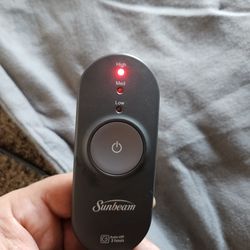 Sunbeam Heated Throw Blanket Grey