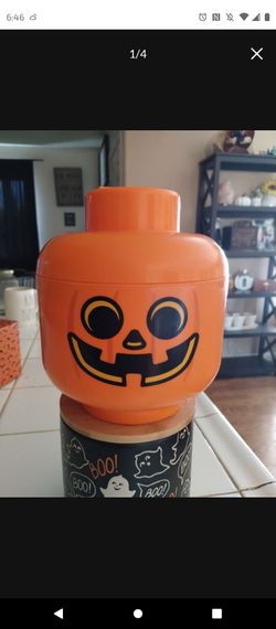 LEGO Pumpkin Storage Head