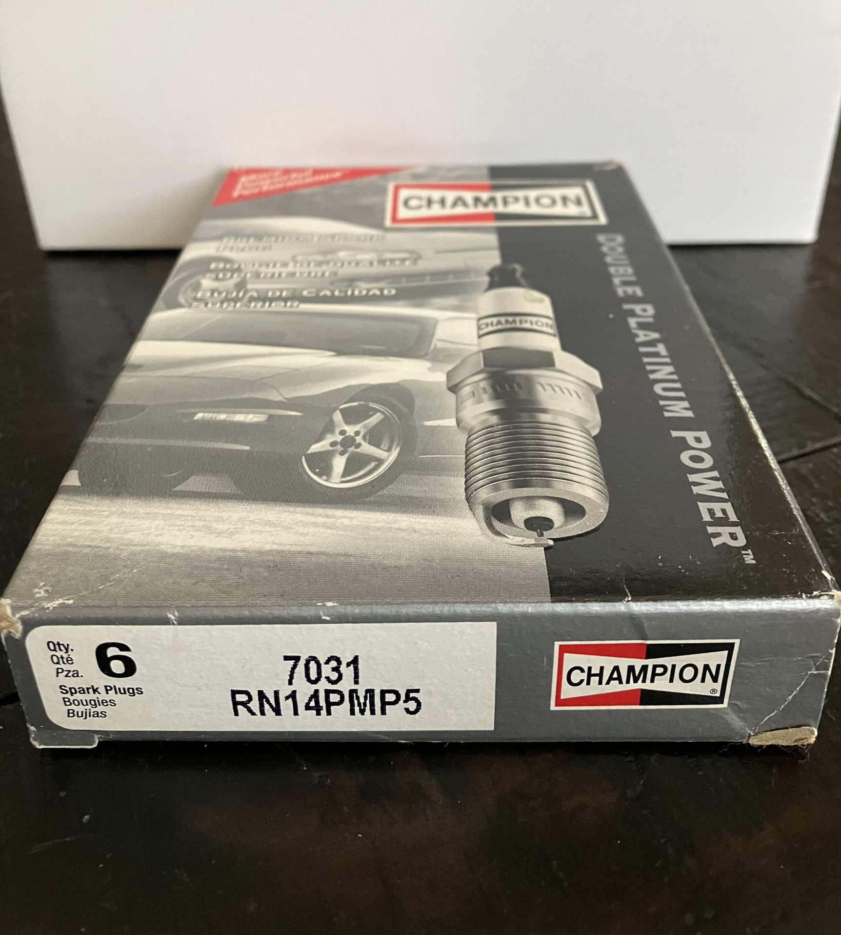 7031 Champion Double Platinum Power Spark Plugs - 6 Pack
