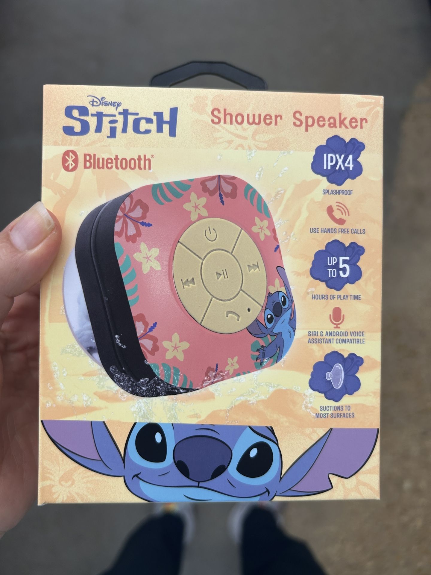 NWT Disney Stitch Bluetooth Shower Speaker