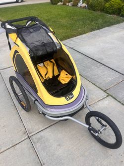 Via Velo Bike Trailer For Kids Double Seat