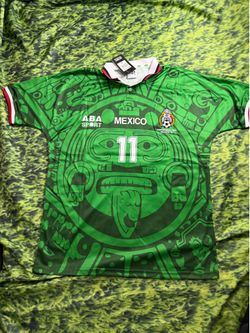 ABA Sport Mexico Blanco #11 1998 World Cup Soccer Jersey XL