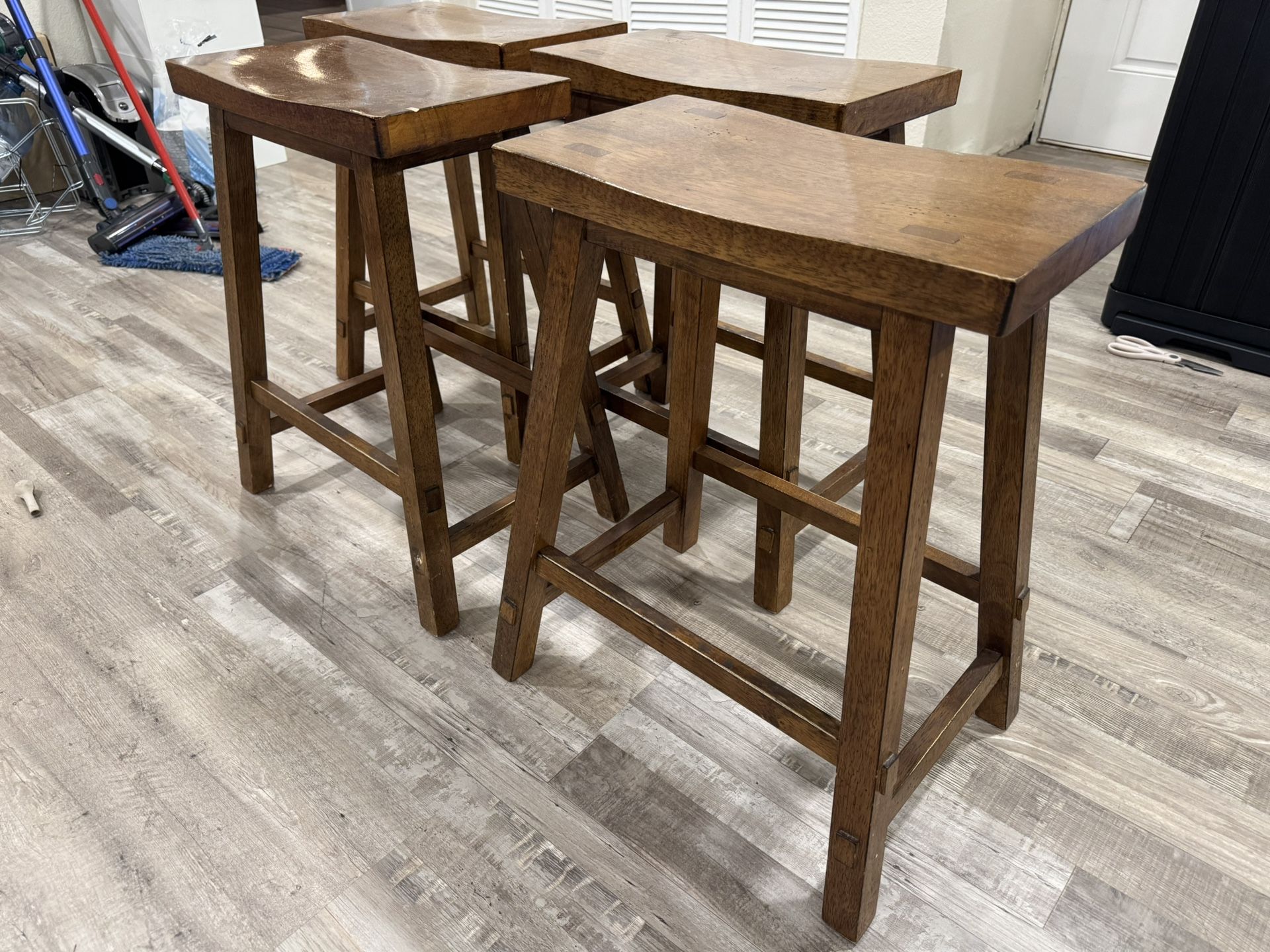 Brown Stools Set Of 4