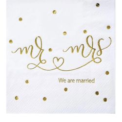 Mr. & Mrs. Cocktail Napkins