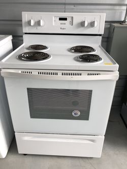 Whirlpool coil top stove brand new with manufacturers warranty