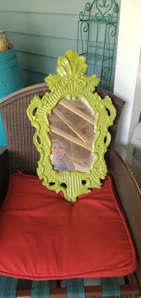 Green Alice in Wonderland mirror