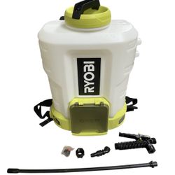  Ryobi ONE+ 18V 1-Gallon Chemical Sprayer (Battery & Charger Included)  The Ryobi ONE+ 18V 1-Gallon Chemical Sprayer is a versatile backpack sprayer d