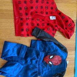 2 Spiderman Hoody And 1 Pants