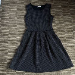 Max Studio Pleated A-Line Midi Dress
