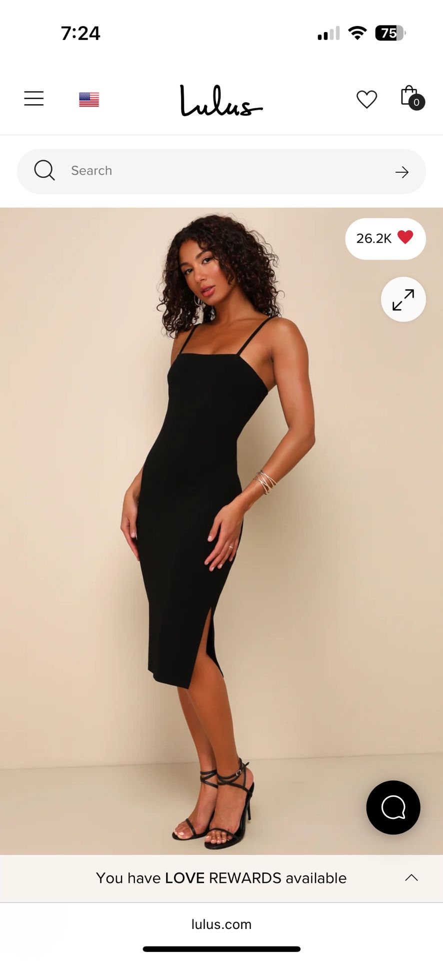 Black Bodycon Midi Dress