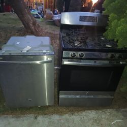 Gas Stove And Dishwasher 