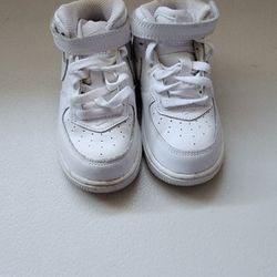 nike air force 1 mid toddler white size 4