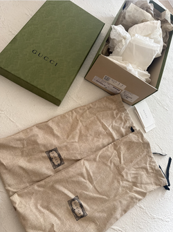 gucci shoe box with original packaging