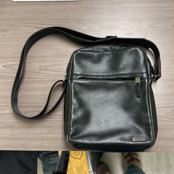 Black Cross Body Leather Bag