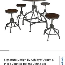 Signature Design by Ashley® Odium 5-Piece Counter Height Dining Set