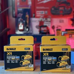 DEWALT battery 1.7 AH XR SERIES PACK 2 batteries , brand new 