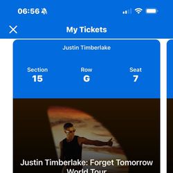 Justin Timberlake Tonight @ Climate Pledge !!! 2 Tix for Price Off One!!!