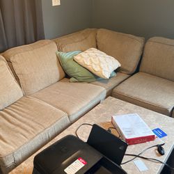 Sectional Couch and Tables