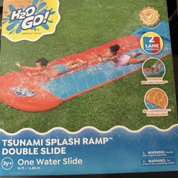 New large double water slide