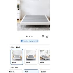 Box spring heavy duty 4 inch