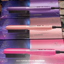 3 set of diamond collection Royale multi purpose ceramic straightener hair brush