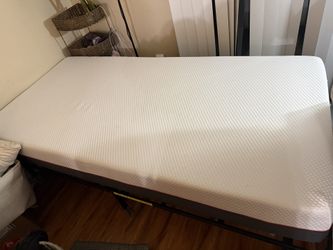 Twin XL Mattress + Metal Frame (Pending)
