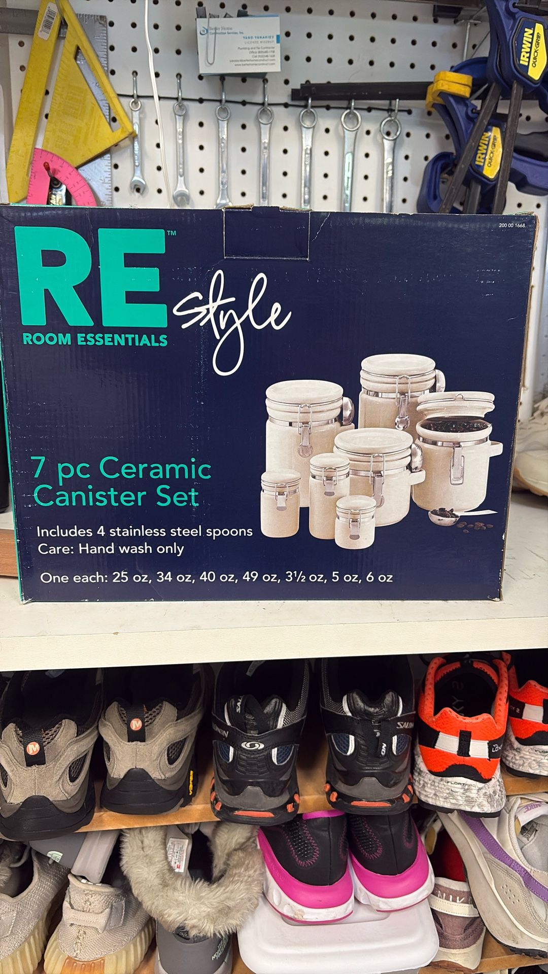 Room Essentials 7 Pc Ceramic Canister Set
