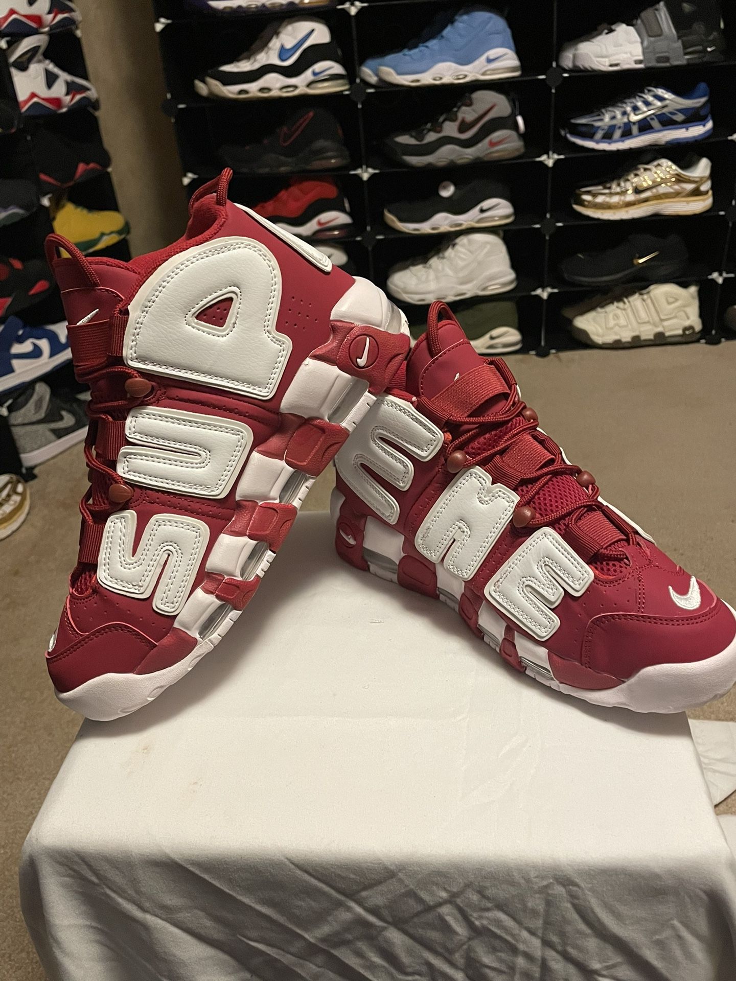 Nike Air More Uptempo Supreme Red Many Sizes