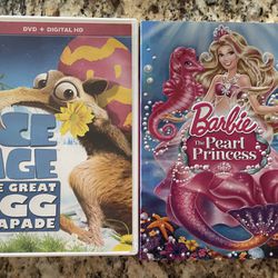 Barbie & Ice Age DVDs