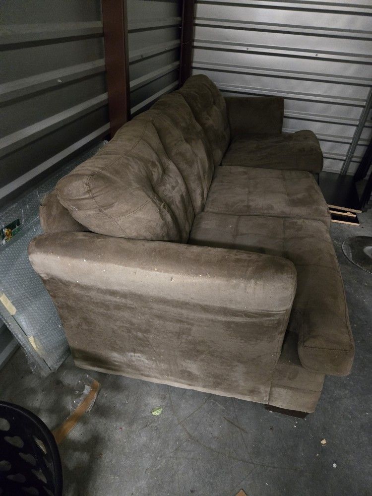Brown Sued Sofa