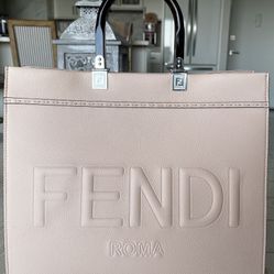 Fendi Sunshine Tote in Pale Pink (Large)