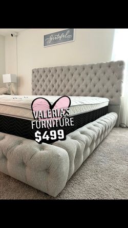 New queen bed with mattress