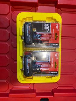 M12 batteries 5.0 high output Nuevas $150 por las 2