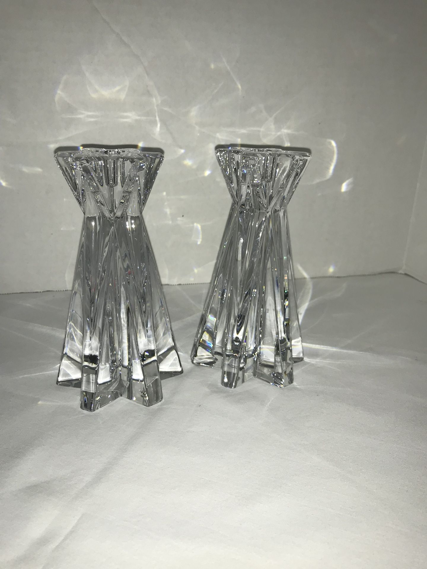Lenox Crystal Candle Holder “star Fire”