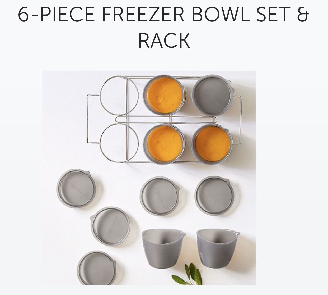 Pampered chef freezer rack with bowls