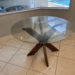 Glass Table With Stand