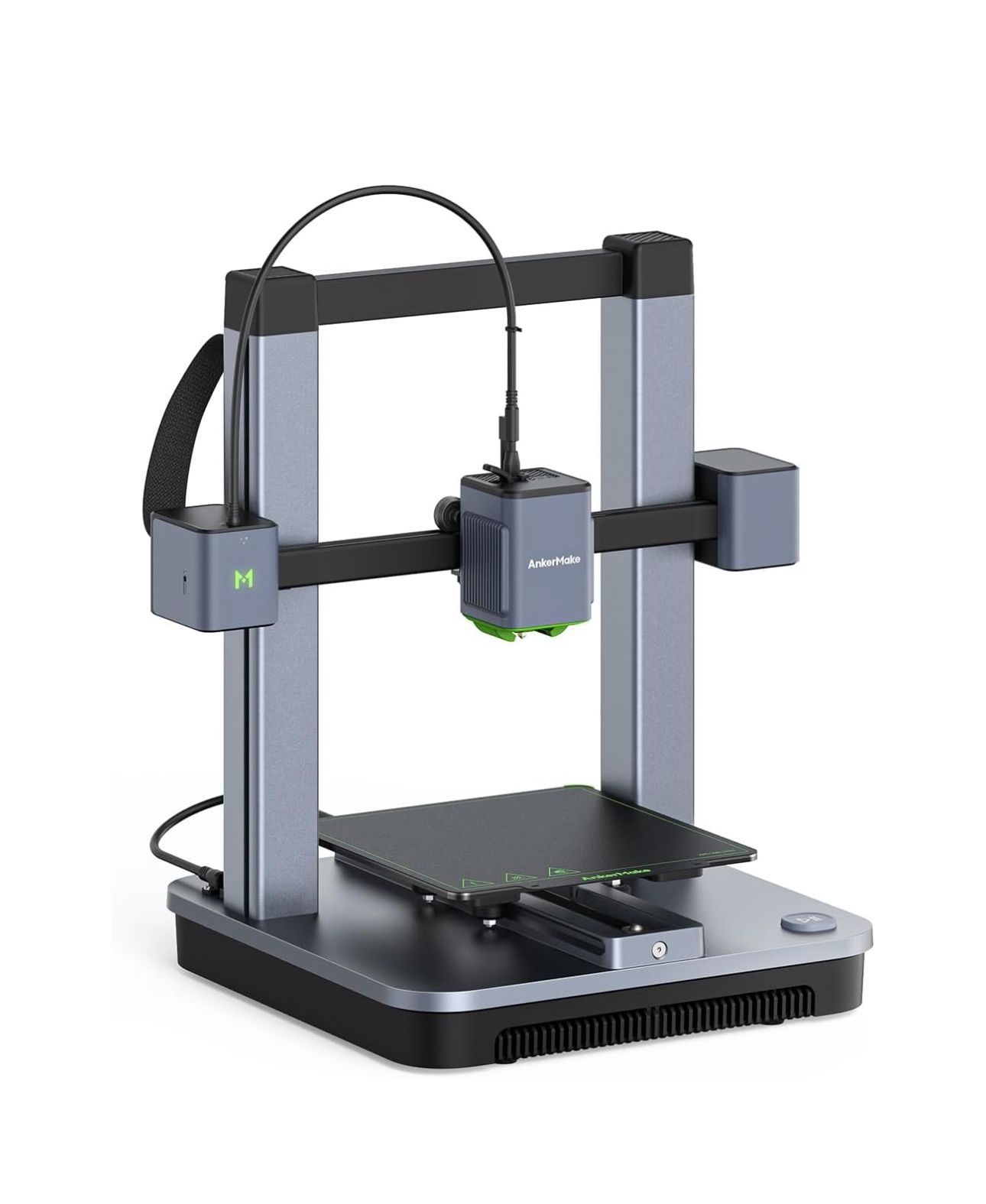 AnkerMake M5C 3D Printer, 500 mm/s High-Speed Printing, All-Metal Hotend, Supports 300℃ Printing, Control via Multi-Device, Intuitive, 7×7 Auto-Leveli