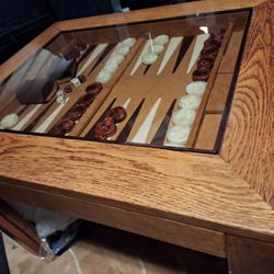 Deluxe Professional Backgammon Board Table