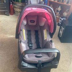 Infant Car Seat W/ easy Connect Vase By Evenflo Price 30$. Pick Up. E.  72.  and. Grandview. E.  Tacoma 