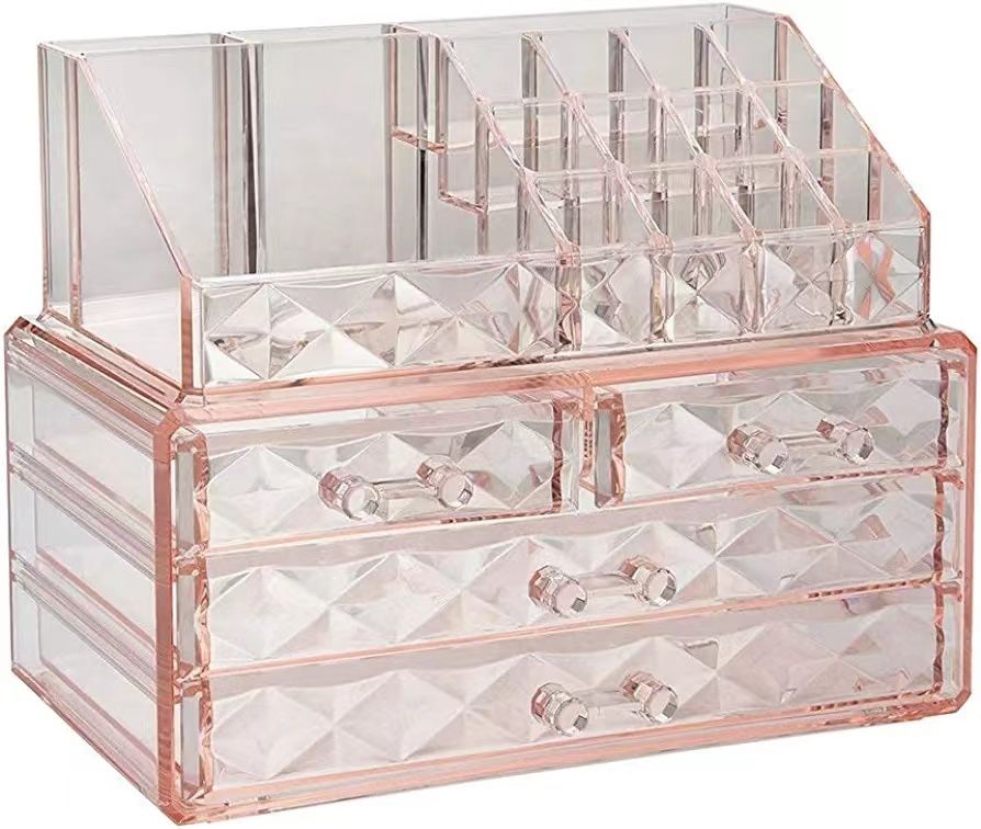 Jewelry And Cosmetic Boxes With Brush Holder