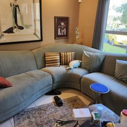 Couch For Living Room. Sofa Fancy Green