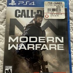 Call of duty Modern Warfare PS4