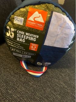 Ozark Trail 35° Cool Weather Sleeping Bag – Excellent Condition