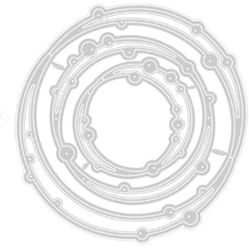 Ammsochy Cutting Dies Metal Stencils Scrapbooking Tools DIY Craft Carbon Steel Embossing Template for Paper Card Making Album Arts Crafts Supplies (Ro