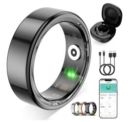Smart Ring for Women Men, Fitness Tracker Ring with Free App No Subscription Fee, 7 Days Battery Life, Sleep Monitor, Heart Rate & Step Tracker, IP68 