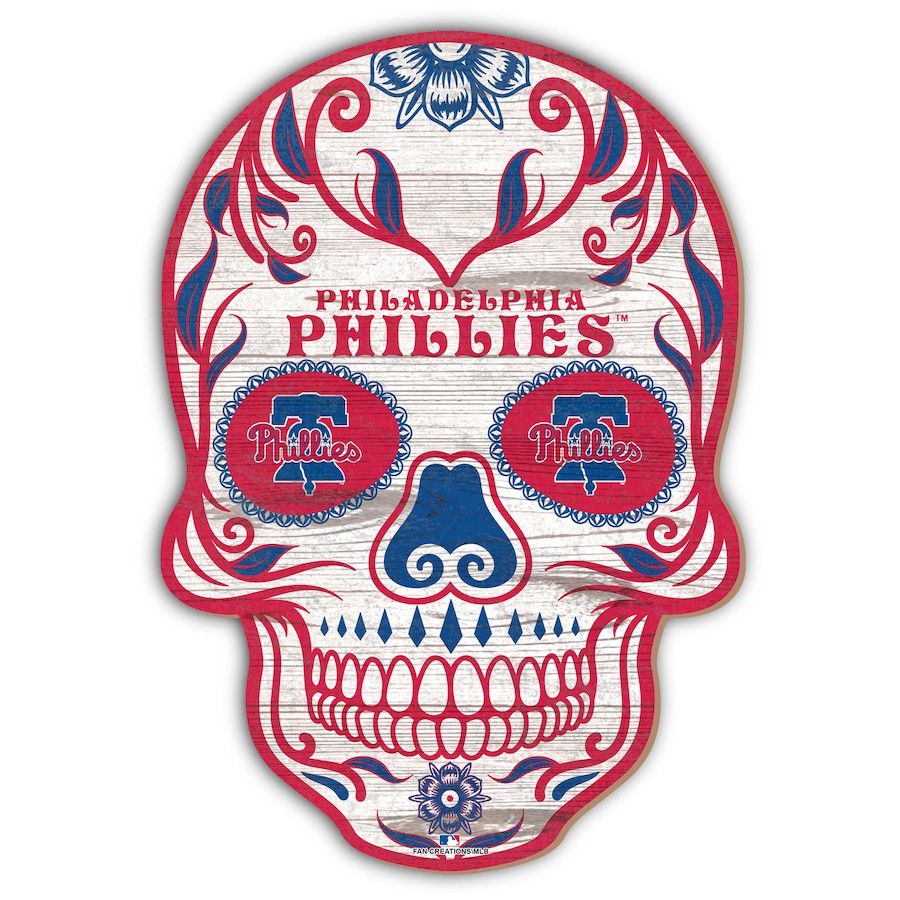 Philadelphia Phillies Skull Sign 