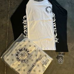 Chrome Hearts Black And White Long Sleeve 