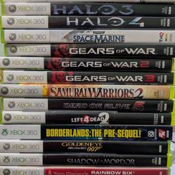 MS Xbox 360 Game Lot  (ASSASSIN'S CREED SERIES, GEARS OF WAR, COD) and others!