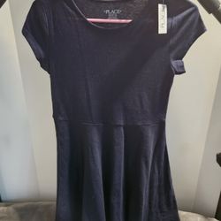 New! - Girl's Size XL 14 - Navy BLUE  Uniform Dress